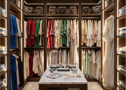 Cabina armadio di abiliti eleganti